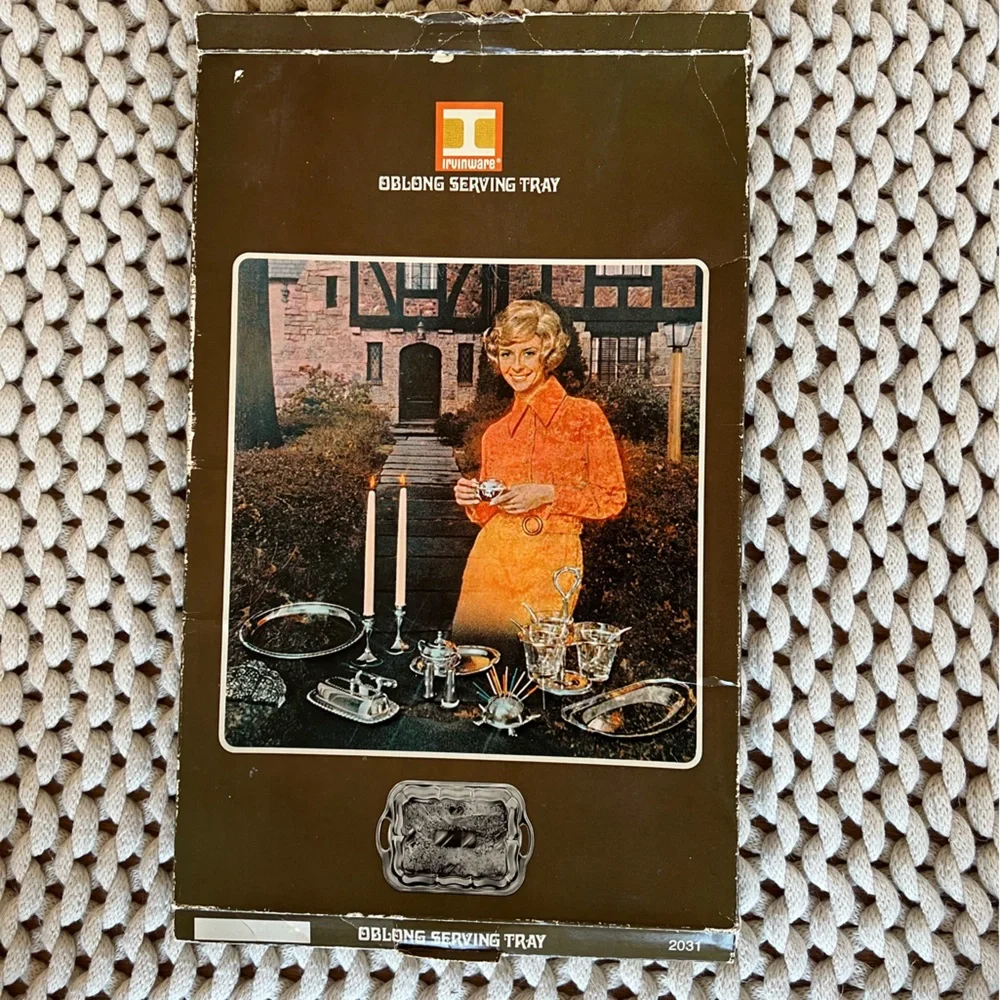 Irvinware oblong serving tray, new in box